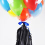 Personalised Black Rainbow Bubble Balloon, thumbnail 2 of 4