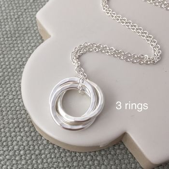 Interlinked Rings Necklace, 8 of 11