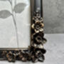 Floral Black And Gold Aged Photo Frame Freestanding 6x4, thumbnail 10 of 10
