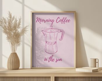 Coffee Art Print, Kitchen And Dining Room Print, 4 of 4