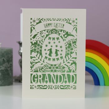 Personalised Papercut Easter Egg Card, 4 of 5