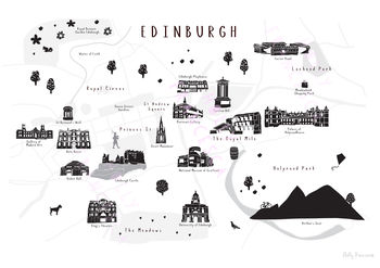 Map Of Edinburgh, 6 of 8