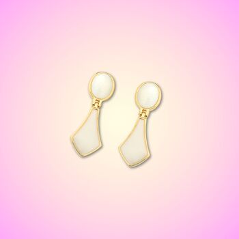 The Nadia Gold Plated Drop Earrings, 2 of 2