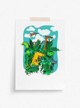 Personalised Dinosaur Print, 2 of 2