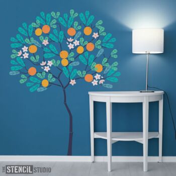 Round Tree With Oranges Stencil Pack, 2 of 9