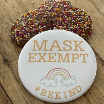 Mask Exempt Badge. Badge Instead Of Mask, 5 of 5