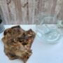Large Driftwood Molten Glass Bowl Fruit Nuts Food Bowl Handmade Decor 24 28cm, thumbnail 3 of 9