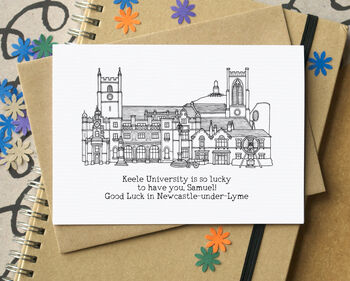 Starting University Personalised Skyline Card, 2 of 8