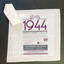 Personalised 80th Birthday Gift 1944 Handkerchief Pair, thumbnail 4 of 8