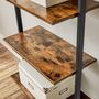 Six Tier Ladder Shelf Bookshelf Wall Shelf Industrial, thumbnail 6 of 8