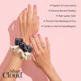 Silver Cloud Mixed Satin Scrunchies Double Pack, thumbnail 4 of 5