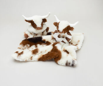 Texas Longhorn Baby Highland Cow Toy Soother, Boxed, 8 of 9
