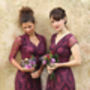Bespoke Bridesmaid Dresses In Rosewood Lace, thumbnail 3 of 7