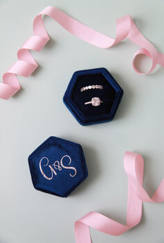 Personalised Wedding Ring Box With Initials, 10 of 11