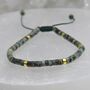 Gemstone Boho Beaded Adjustable Friendship Bracelet, thumbnail 2 of 9