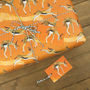 Galloping Gazelles Luxury, Recycled Wrapping Paper Pack, thumbnail 1 of 5