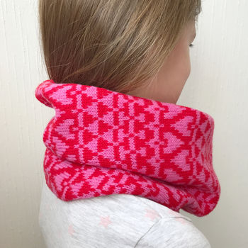 Childrens Knitted Lambswool Snood, 2 of 5