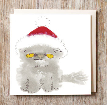 Christmas Cards Packs Cats In Hats Assortment Sets, 12 of 12