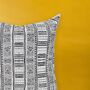 Mud Cloth Cushion Pillow With Insert Boho 18' Square, thumbnail 3 of 7