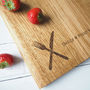 Personalised Solid Oak Chopping Board And iPad Stand, thumbnail 5 of 6