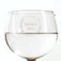 Personalised Gin Glass With Floral Wreath, thumbnail 2 of 3