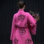 Long Organic Cotton Robe: Pink Eye, thumbnail 1 of 6
