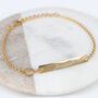 Personalised Silver Or Yellow Gold ID Bracelet, thumbnail 1 of 4