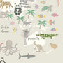 Floral Animal World Map Print, thumbnail 7 of 8