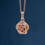 Personalised Rose Gold Plated Sterling Silver June Birth Flower Necklace, thumbnail 1 of 11