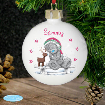 Personalised Me To You Reindeer Bauble, 3 of 3