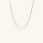 Silver Paperclip Chain Necklace Minimalist Gift For Him, thumbnail 1 of 2