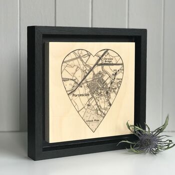 Customised Heart Shaped Map Print, 8 of 10