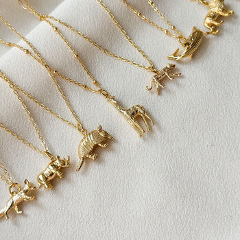 The Wildlife Collection Rhino Pendant Necklace, 3 of 3