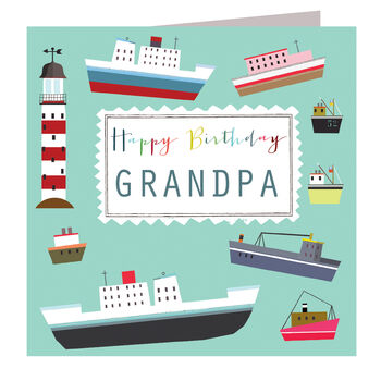 Grandpa Birthday Boat Card, 2 of 5