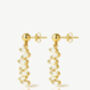 Dangle Earrings With Baguette Stones In 18k Gold, Women's Jewellery, thumbnail 2 of 4