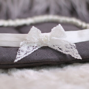 Headband With Lace Bow, 3 of 7