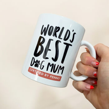 Personalised World's Best Dog Mum Mug, 2 of 3