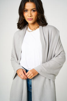 Grey 100% Cashmere Travel Wrap Shawl Gift Boxed, 5 of 9