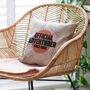 Personalised 'Official Adventurer' Cushion, thumbnail 1 of 2