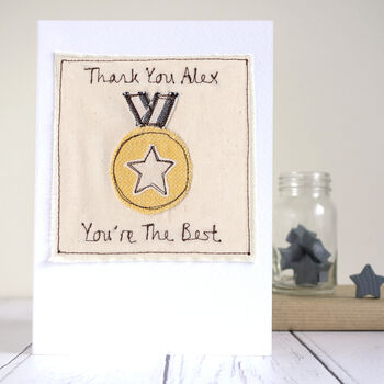 Personalised Gold Medal Father's Day Card, 6 of 12