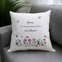 Personalised Wildflower Cushion With Insert, thumbnail 1 of 5