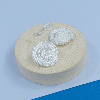 Sterling Silver Coiled Studs, 3 of 4