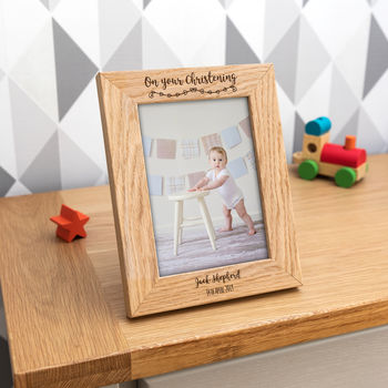Personalised On Your Christening Photo Frame Gift, 2 of 2