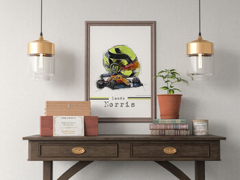 Lando Norris Graphic Designed F1 Poster, 3 of 4