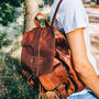 Personalised Leather Nomad Backpack/Rucksack, thumbnail 1 of 10