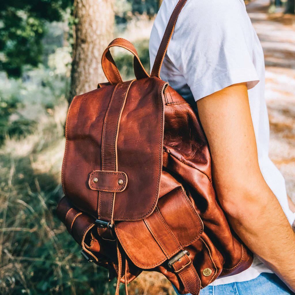 Personalised Leather Nomad Backpack/Rucksack, 1 of 10