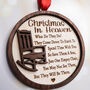 Christmas In Heaven Memorial Ornament Bereavement Gift, thumbnail 2 of 7