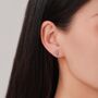 Oxidised Sterling Silver Dragon Fossil Stud Earrings, thumbnail 3 of 11