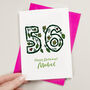 Floral Any Age Personalised Birthday Card, thumbnail 2 of 3