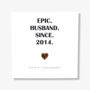 8th Wedding Anniversary Card Bronze Anniversary Epic, thumbnail 1 of 2